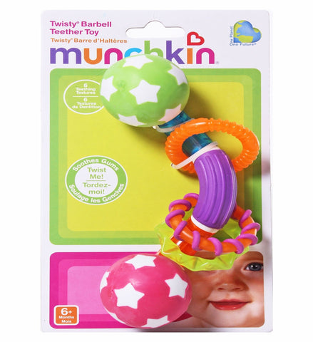 Munchkin Twisty Barbell Teether Toy