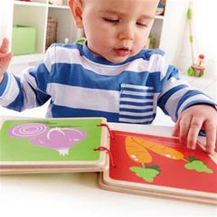 HAPE Wooden Baby Books: Vegetables