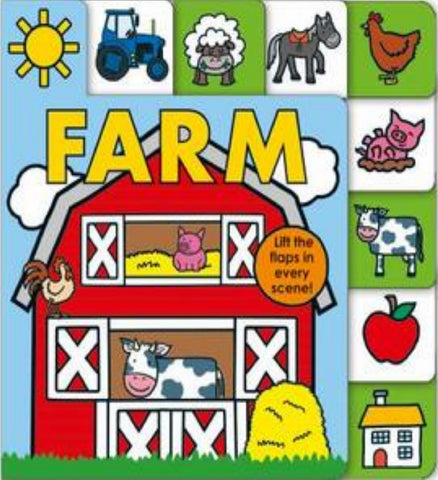 Roger Priddy Lift-the-Flap Tab Books: FARM