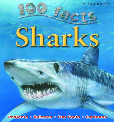 100 Facts Sharks (Paperback)