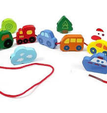 HAPE Qubes (Wooden) Lacing Vehicles