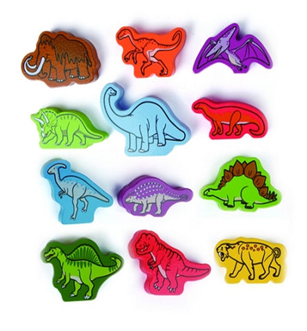 HAPE Qubes (Wooden) Roaming Dinosaurs