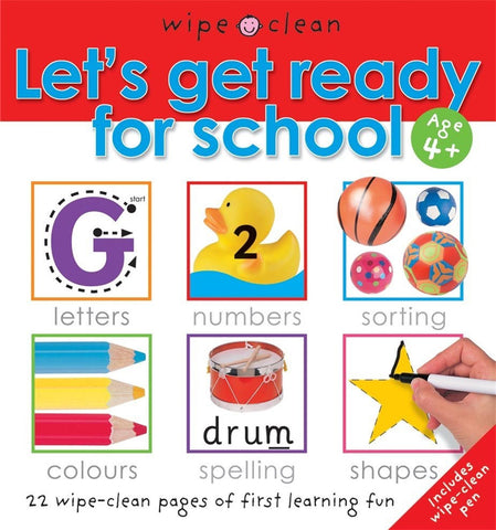 Wipe Clean Let's Get Ready for School